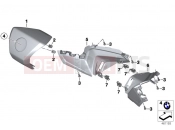 BMW Motorrad BMW 2019 C models C 650 GT 16 (0C05, 0C15) ANDLEBAR COVER, CENTER