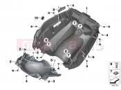 BMW Motorrad BMW 2019 C models C 650 GT 16 (0C05, 0C15) UGGAGE COMPARTMENT FLOOR