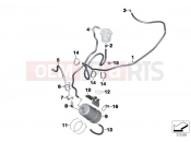 BMW Motorrad BMW 2019 C models C 650 GT 16 (0C05, 0C15) CTIVATED CHARCOAL FILTER/FUEL VENTILAT