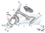 BMW Motorrad BMW 2019 C models C 650 GT 16 (0C05, 0C15) OVERING FUEL TANK