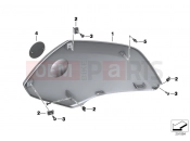 BMW Motorrad BMW 2019 C models C 650 GT 16 (0C05, 0C15) RIM COVER SIDE SECTION, UPPER