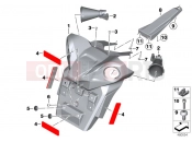 BMW Motorrad BMW 2019 C models C 650 GT 16 (0C05, 0C15) ENNZEICHENTRÄGER SVA