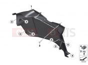 BMW Motorrad BMW 2019 F models F 750 GS (0B08, 0B18) IR DUCTING, RADIATOR