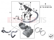 BMW Motorrad BMW 2019 F models F 750 GS (0B08, 0B18) HROTTLE VALVE AND ACTUATOR