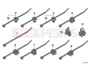 BMW Motorrad BMW 2019 F models F 750 GS (0B08, 0B18) ABLE TIE / CABLE TIE WITH BRACKET