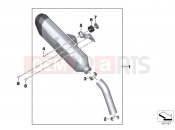 BMW Motorrad BMW 2019 F models F 750 GS (0B08, 0B18) P SPORTS MUFFLER
