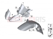 BMW Motorrad BMW 2019 F models F 750 GS (0B08, 0B18) RONT WHEEL FENDER