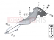 BMW Motorrad BMW 2019 F models F 750 GS (0B08, 0B18) AIRING SIDE PANELS