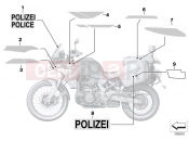 BMW Motorrad BMW 2019 F models F 750 GS (0B08, 0B18) OVERNMENT AUTHORITIES STICKER