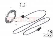 BMW Motorrad BMW 2019 F models F 750 GS (0B08, 0B18) OTATIONAL-SPEED SENSOR, REAR