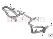 BMW Motorrad BMW 2019 F models F 750 GS (0B08, 0B18) NGINE PROTECTION BAR 2