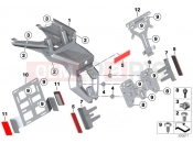 BMW Motorrad BMW 2019 F models F 750 GS (0B08, 0B18) ICENSE PLATE HOLDER