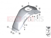 BMW Motorrad BMW 2019 F models F 750 GS (0B08, 0B18) ANK COVER, CENTER