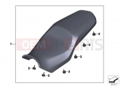 BMW Motorrad BMW 2019 F models F 750 GS (0B08, 0B18) ENCH SEAT