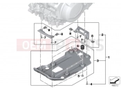 BMW Motorrad BMW 2019 F models F 750 GS (0B08, 0B18) NGINE GUARD, PLASTIC