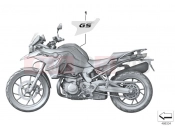 BMW Motorrad BMW 2019 F models F 750 GS (0B08, 0B18) TICK-ON LABEL