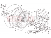 APRILIA RSV 1000 Tuono Rear wheel R version