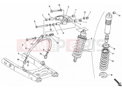 DUCATI 2001 Monster 400 REAR SHOCK ABSORBER » SWING ARM