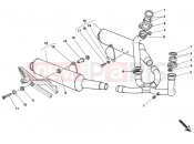 DUCATI 2001 Monster 400 EXHAUST SYSTEM » EXHAUST SYSTEM