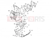 APRILIA SXR 160 BSVI ABS Central body