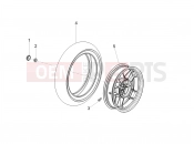 APRILIA SXR 160 BSVI ABS Rear wheel