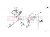 HONDA Africa Twin CRF1100AP 2023 F-36 TAILLIGHT/LICENSE LIGHT