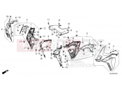 HONDA Africa Twin Adv. Sport ES CRF1100A4P 2023 F-45-1 MIDDLE COWL