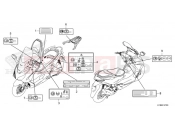 HONDA Forza 350 (NSS350AP) 2023 F-47 CAUTION LABEL