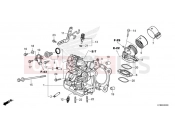 HONDA Forza 350 (NSS350AP) 2023 E-3 CYLINDER HEAD
