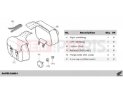 HONDA CMX500AP CMX500 Rebel 2023 L56-22-01 KIT,THROW OVER SADDLEBAG