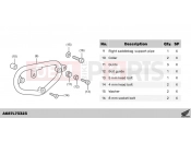 HONDA CMX500AP CMX500 Rebel 2023 L73-22-33 KIT,RIGHT SADDLE BAG SUPPORT