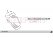 HONDA CMX500AP CMX500 Rebel 2023 P70-22-35 KIT,TANK PAD CENTER