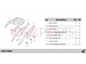HONDA CMX500AP CMX500 Rebel 2023 L70-22-80 KIT,RR CARRIER