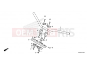 HONDA CMX500AP CMX500 Rebel 2023 F-7 HANDLE PIPE/TOP BRIDGE