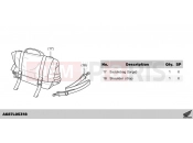 HONDA CMX500AP CMX500 Rebel 2023 L05-22-38 LEFT SADDLE BAG (LARGE)