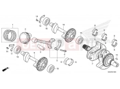HONDA NC750XAP NC750X 2023 E-16 CRANKSHAFT/PISTON