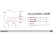 HONDA NC750XAP NC750X 2023 R70-21-05 KIT,HIGH SCREEN