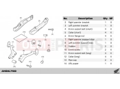 HONDA NC750XAP NC750X 2023 L71-21-00 KIT,PANNIER SUPPORT STAY