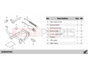 HONDA NC750XAP NC750X 2023 M70-21-01 KIT,MAIN STAND(LD)