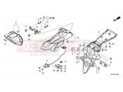 HONDA NC750XAP NC750X 2023 F-36 TAILLIGHT/LICENSE LIGHT