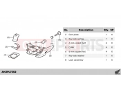 HONDA NC750XAP NC750X 2023 L73-21-52 KIT,TOP BOX LOCK