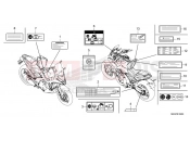 HONDA NC750XAP NC750X 2023 F-49 CAUTION LABEL