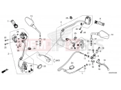 HONDA NC750XAP NC750X 2023 F-4 SWITCH/CABLE/GRIP/MIRROR