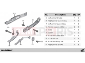 HONDA XL750 Transalp (XL750P) 2023 L72-23-17 PANNIER SUPPORT STAY
