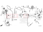 HONDA XL750 Transalp (XL750P) 2023 F-4 HANDLE SWITCH/GRIP/CABLE/MIRROR