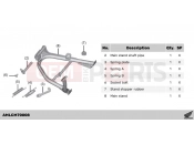 HONDA XL750 Transalp (XL750P) 2023 M70-23-08 MAIN STAND