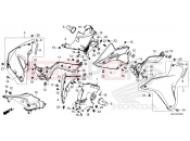 HONDA XL750 Transalp (XL750P) 2023 F-45 MIDDLE COWL
