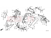 HONDA Forza 125 ABS (NSS125ADP) 2023 F-12-1 FRONT COVER/METER PANEL