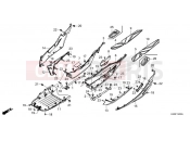 HONDA Forza 125 ABS (NSS125ADP) 2023 F-14 FLOOR STEP/UNDER COVER
