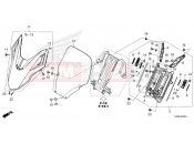 HONDA Forza 125 ABS (NSS125ADP) 2023 F-44 FRONT VISOR/WINDSCREEN